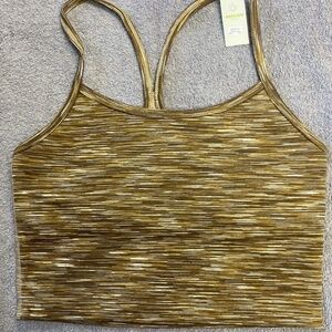 NWT OFFLINE by Aerie The Hugger Racerback Bra -- XS - Brown